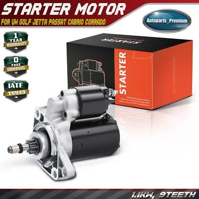 Motor De Arranque Para Volkswagen Golf 93-99 Jetta Passat Cabrio Corrado 1.1KW 12V 9T Foto 1 de 4