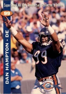 Super Bowl XX 10e anniversaire 1995 Dan Hampton HOF RARE Chicago Bears / Arkansas - Photo 1 sur 3