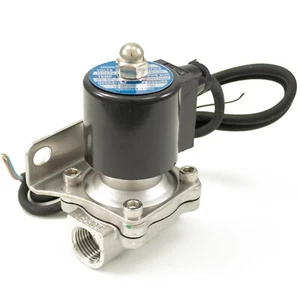 1ct HornBlasters Stainless Steel Air Valve Solenoid - 12 Volt 1/2" NPT Ports - Foto 1 di 5