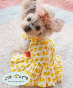 Girl Schnauzer Dog Dress Clothes Pet Apparel Clothing Small Yorkshire Terrier  - Picture 1 of 5