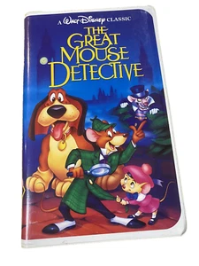 Disney The Great Mouse Detective Black Diamond VHS Video Tape VTG Clamshell RARE - Picture 1 of 4