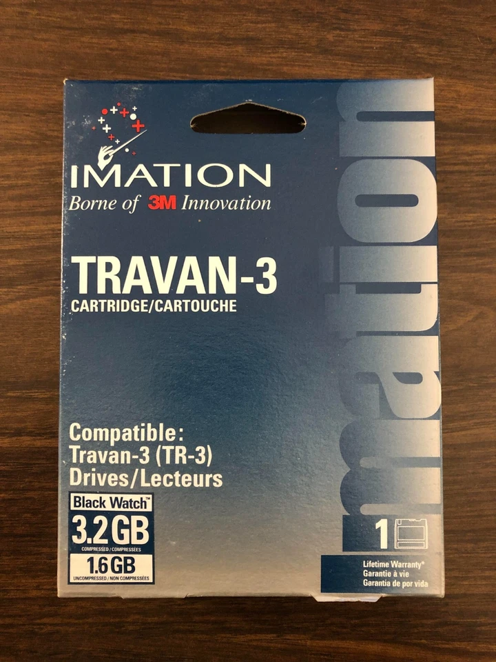 NOS Vintage, Brand New, Original Packaging, Imation Travan-3 Cartridge, 3.2 GB - Image 1 of 1