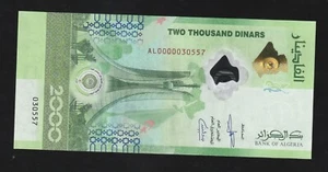 ALGERIA, 2000 (2,000) Dinars, 2022, P-New, Hybrid Polymer UNC Commemorative - Picture 1 of 2