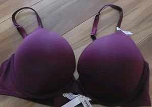 NWT Victoria's Secret add 2 cups bombshell t-shirt padded push up bra 34C Kir - Picture 1 of 6