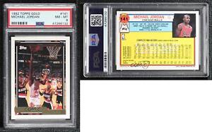 1992-93 Topps Gold Michael Jordan #141 PSA 8 HOF