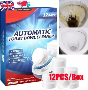 12PCS Toilet Cleaner,Toilet Cleaner Tablets,Toilet Descaler Heavy Duty,Toilet - Picture 1 of 9