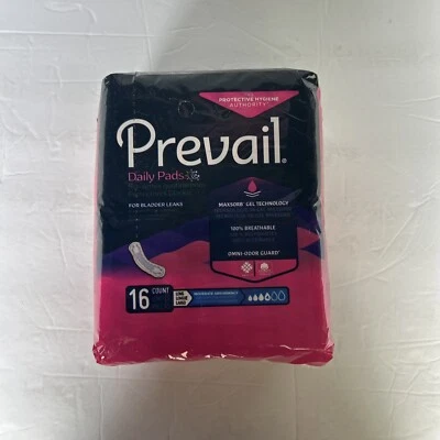 1 Pack pads Prevail Daily Incontinent Pad Long Moderate Absorb #4 Pads - Image 1 of 3