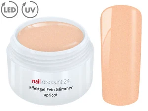 UV LED Effekt Gel Fein Glimmer APRICOT Farb Color Feiner Glitzer Glitter Tip - Bild 1 von 3
