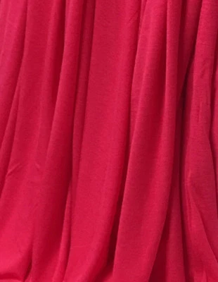 Micro Bambú 4 Vías Tejido Spandex Jersey Ecológico Lujo Rosa Fucsia Foto 1 de 3