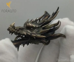 Colección de cadena colgante cabeza de dragón de latón - Imagen 1 de 5