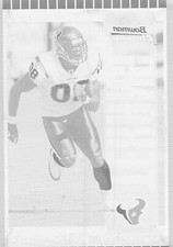 2005 BOWMAN CHROME MAGENTA PRINTING PLATE 1/1 ANDRE JOHNSON HOUSTON TEXANS SP