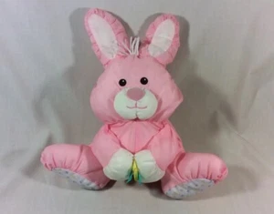 Vintage Rare Fisher Price FP Puffalump Pink Bunny 1990 Plush - Picture 1 of 12