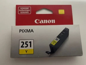 Canon Pixma 251 YELLOW Ink Cartridge - BRAND NEW IN BOX - Picture 1 of 3