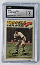 1977 Topps Baseball Cloth Stickers #19 STEVE GARVEY Dodgers CSG 8 NM-MT
