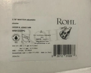 Rohl Mantova 1.8 GPM Multi Function Rain Shower Head -WI0122APC - Picture 1 of 4