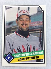 1989 Vancouver Canadians (White Sox)-TCMA Baseball Card-Adam Peterson