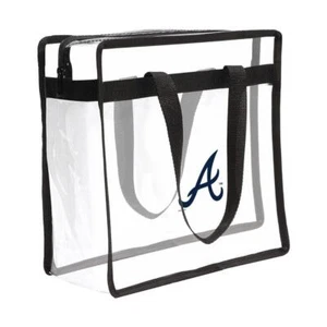Atlanta Braves Clear Stadium Tote [NEW] MLB Bag Purse Game Day Field - Picture 1 of 1