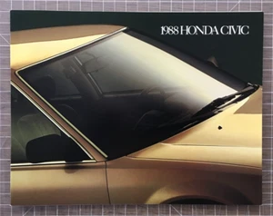 1988 Honda Civic Car Sales Brochure / Catalog 88 DX LX Wagon - US Seller - Picture 1 of 3