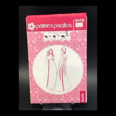 Vintage Evening Gown Sewing Pattern Patterns Pacifica 3079 Uncut Honolulu - Image 1 of 4