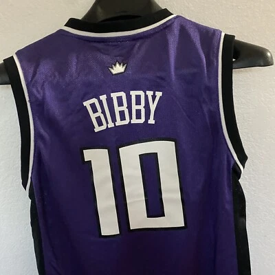 Reebok NBA Youth Sacramento  Bibby  #10i NBA Basketball Jersey Youth Size M - Image 1 of 4