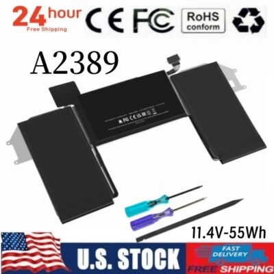 Batería A2389 PARA APPLE MacBook Air 13" A2337 M1 Batería 616-00535 11.4V-55Wh Foto 1 de 4