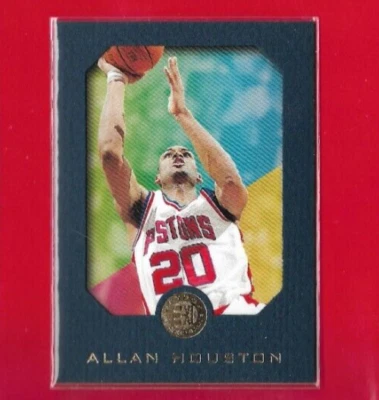 1995-96 SkyBox E-XL Allan Houston Blue Detroit Pistons #25 - Image 1 of 2