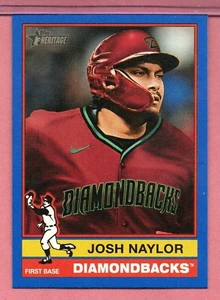 Josh Naylor Arizona Diamondbacks, Dark Blue, 2025 Topps Heritage #49 - Picture 1 of 1