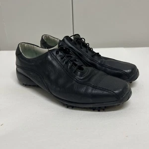 FOOTJOY LoPro 97237 Womens 9.5 M Soft Spike Golf Shoes Lace Up  Black GF26 - Picture 1 of 9