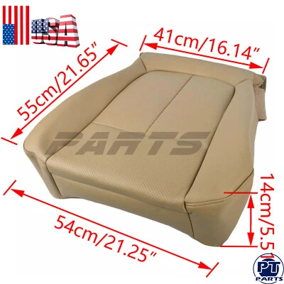 Leather Car Cover Seat Protector Cover Front Left Side Accessories Tan For Ford - Image 1 of 4