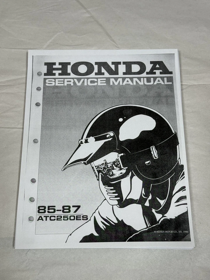 Printed Service Shop Repair Manual 1985-1987 Honda ATC250ES Big Red ATC250 ES - Image 1 of 3