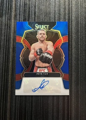 2023 Panini Select UFC Prizm Blue Petr Yan 30/75 Autograph Auto #SG-PYN - Image 1 of 2