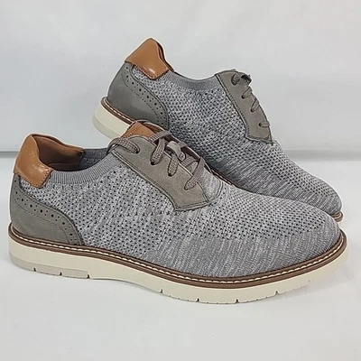 NUEVO Zapato Oxford Florsheim Para Hombre Vibe Tejido Puntera Lisa Gris Talla 8 W Foto 1 de 4