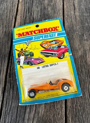 Sealed 1971 Vintage Matchbox No 60 Lotus Super-7 Superfast In Original Packaging - Image 1 of 4