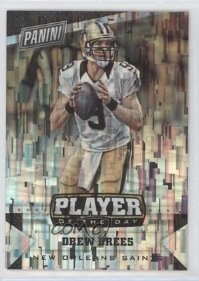 2016 Panini NFL Player of the Day Camo Prizm Drew Brees #15 - Image 1 of 2