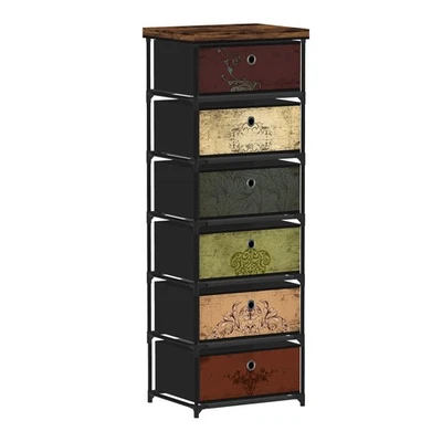 Armario organizador de almacenamiento con 6 cajones, cofre de almacenamiento decorativo, tocador pequeño,... Foto 1 de 4