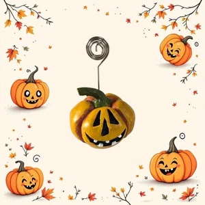 Hobby Lobby Resina Halloween Feliz Calabaza Jack-O-Lantern Nota Portatarjetas Fotográficas - Imagen 1 de 3