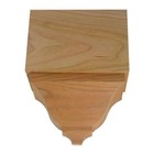 EWCR82 Middle Corner Block 4-1/4" Tall x 3" deep 6" Face Unfinished