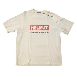 Helmut Lang 2018 White Summer Tour Red Box Shirt Size Large - Picture 1 of 6