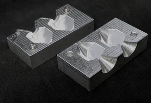 Carp lead mould Precision CNC Flat pear dumpy distance gripper 2.5 - 4oz - Picture 1 of 19