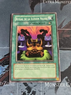 Ritual De La Ilusion Negra Yugioh Spanish Spell Card 1st LP - Image 1 of 2