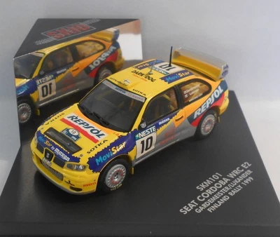 Skid 1/43 Scale Diecast Model SKM101 SEAT CORDOBA WRC GARDEMEISTER FINLAND 99 - Image 1 of 4