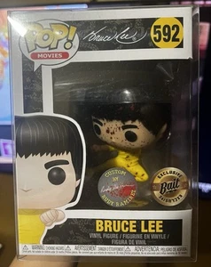 Funko Pop Jump Kick Bruce Lee BAIT (Custom Blood By Rudy Ramirez) NYCC 2017 - Picture 1 of 5