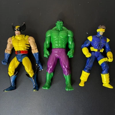 Figuras de ação Marvel Toy Biz Wolverine Hulk Ciclope 1997 brinquedos infantis anos 90 vintage - Imagem 1 de 4