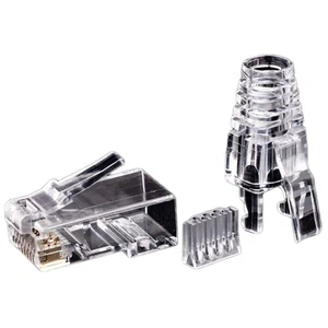 50 StüCk Cat6 RJ45-Anschluss UTP-Kabel Ethernet-Buchse 8P8C Netzwerk 6 Mod5801 - Afbeelding 1 van 6