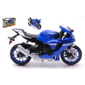 YAMAHA YZF-R1 2021 BLUE 1:12 Maisto Moto Die Cast Modellino