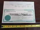 Certificat d'actions vintage années 1890 pour fraisage minier d'or et d'argent de la vallée du Wyoming