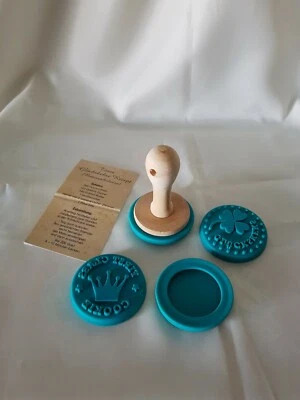 Glückskeks-Stempel 5 tlg. Set Holzstempel-Naturbelassen,eine schöne Geschenkidee - Bild 1 von 4