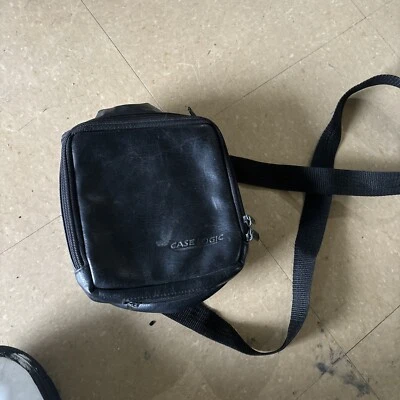 Vtg Samsonite Camera Case Black Leather Bag Adjustable Shoulder Strap Small 3x4 - Image 1 of 3