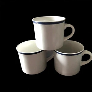 3 Vintage Royal Doulton Biskaya Kaffee Tee Becher Tasse Lambeth Steingut Optik Neu - Bild 1 von 6