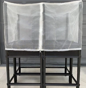 Raised Elevated Garden Bed Planter With Legs W/Posts & Netting L36” X W24” X H27 - Picture 1 of 10
